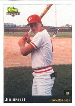 1991 Classic Best Princeton Reds #29 Jim Arendt Front