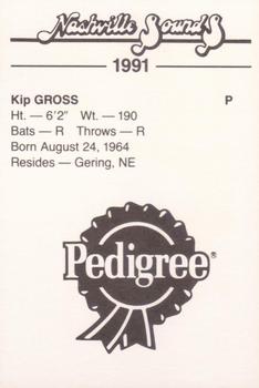 1991 Nashville Sounds #NNO Kip Gross Back