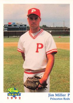 1992 Classic Best Princeton Reds #8 Jim Miller Front