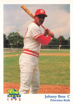 1992 Classic Best Princeton Reds #10 Johnny Bess Front