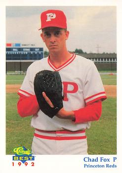 1992 Classic Best Princeton Reds #13 Chad Fox Front