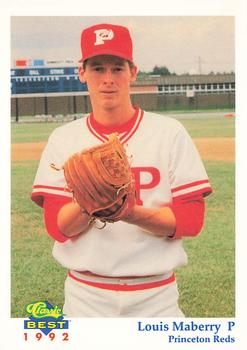1992 Classic Best Princeton Reds #17 Louis Maberry Front