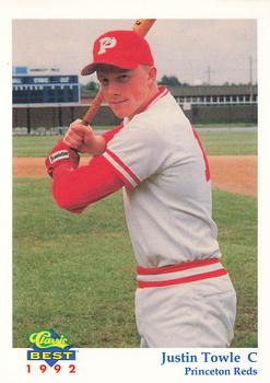 1992 Classic Best Princeton Reds #24 Justin Towle Front