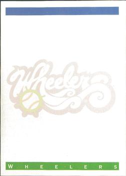 1993 Classic Best Charleston Wheelers #29 Logo Card Back