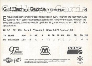 1997 Best Indianapolis Indians #8 Guillermo Garcia Back