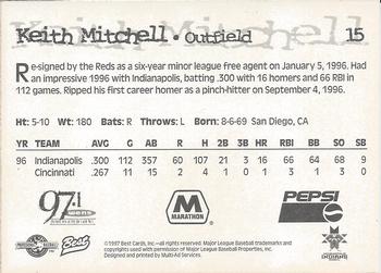 1997 Best Indianapolis Indians #15 Keith Mitchell Back