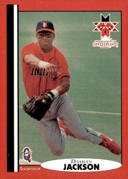 1998 Blueline Q-Cards Indianapolis Indians #24 Damian Jackson Front