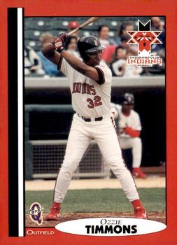 1998 Blueline Q-Cards Indianapolis Indians #33 Ozzie Timmons Front