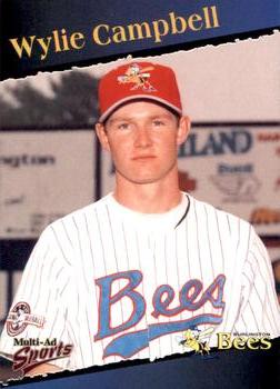 1998 Multi-Ad Burlington Bees #4 Wylie Campbell Front