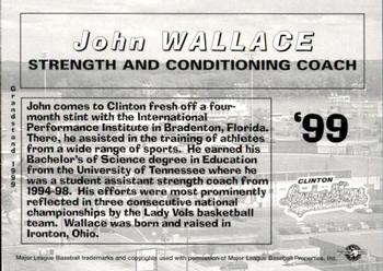 1999 Grandstand Clinton LumberKings #NNO John Wallace Back