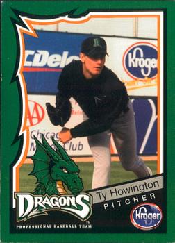 2000 Kroger Dayton Dragons #1 Ty Howington Front