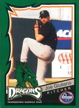 2000 Kroger Dayton Dragons #9 Joe Giuliano Front