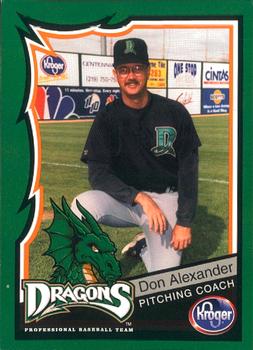 2000 Kroger Dayton Dragons #12 Don Alexander Front