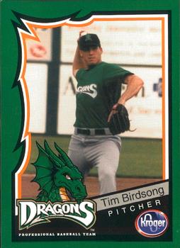 2000 Kroger Dayton Dragons #13 Tim Birdsong Front