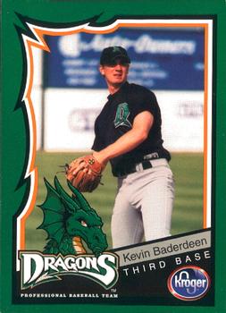2000 Kroger Dayton Dragons #14 Kevin Baderdeen Front