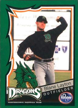 2000 Kroger Dayton Dragons #24 Blane Layton Front
