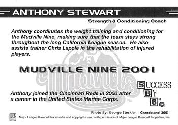 2001 Grandstand Mudville Nine #27 Anthony Stewart Back