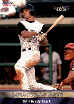 2002 Choice Louisville Bats #14 Brady Clark Front