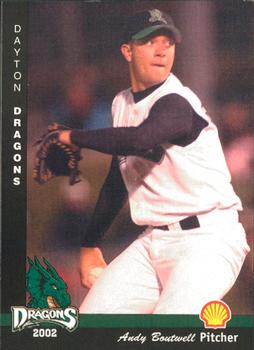 2002 MultiAd Dayton Dragons #3 Andy Boutwell Front