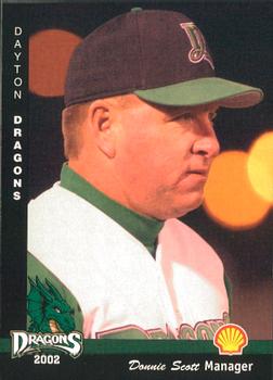 2002 MultiAd Dayton Dragons #24 Donnie Scott Front