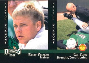 2002 MultiAd Dayton Dragons #26 Randy Brackney / Tim Daley Front