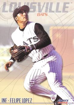 2003 Choice Louisville Bats #20 Felipe Lopez Front