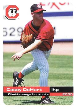 2003 Grandstand Chattanooga Lookouts #NNO Casey DeHart Front