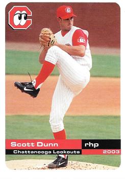 2003 Grandstand Chattanooga Lookouts #NNO Scott Dunn Front