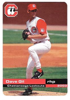2003 Grandstand Chattanooga Lookouts #NNO David Gil Front
