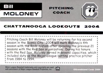 2004 Grandstand Chattanooga Lookouts #NNO Bill Moloney Back