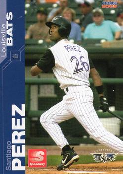 2005 Choice Louisville Bats #18 Santiago Perez Front