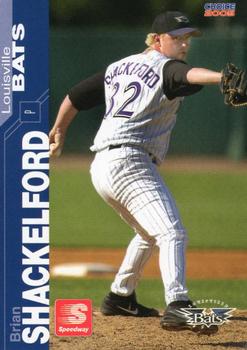 2005 Choice Louisville Bats #25 Brian Shackelford Front