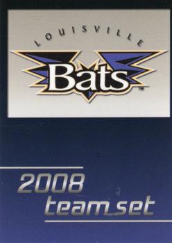 2008 Choice Louisville Bats #NNO Checklist Front