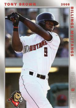 2008 Grandstand Billings Mustangs #NNO Tony Brown Front
