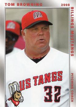 2008 Grandstand Billings Mustangs #NNO Tom Browning Front