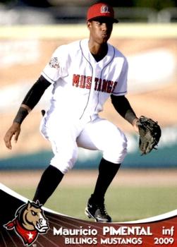 2009 Grandstand Billings Mustangs #NNO Mauricio Pimentel Front