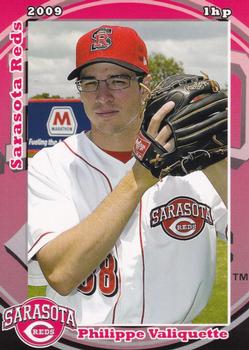 2009 Grandstand Sarasota Reds #NNO Philippe Valiquette Front