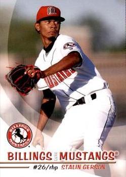 2010 Grandstand Billings Mustangs #NNO Stalin Gerson Front