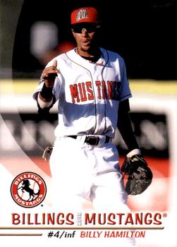 2010 Grandstand Billings Mustangs #NNO Billy Hamilton Front