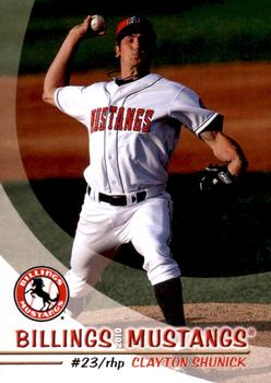 2010 Grandstand Billings Mustangs #NNO Clayton Shunick Front