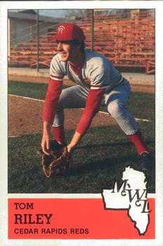 1983 Fritsch Cedar Rapids Reds #5 Tom Riley Front