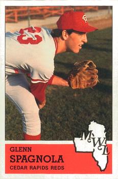 1983 Fritsch Cedar Rapids Reds #16 Glenn Spagnola Front