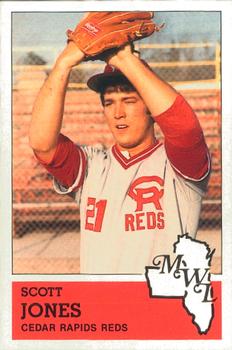 1983 Fritsch Cedar Rapids Reds #18 Scott Jones Front