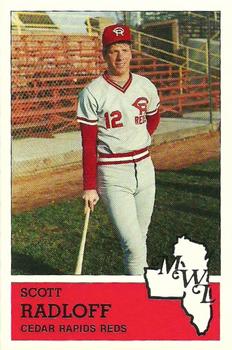1983 Fritsch Cedar Rapids Reds #21 Scott Radloff Front