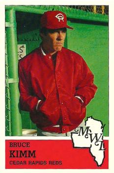 1983 Fritsch Cedar Rapids Reds #22 Bruce Kimm Front