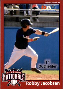 2010 DAV Minor / Independent / Summer Leagues #98 Robby Jacobsen Front