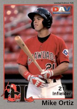 2010 DAV Minor / Independent / Summer Leagues #126 Mike Ortiz Front
