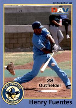 2010 DAV Minor / Independent / Summer Leagues #608 Henry Fuentes Front