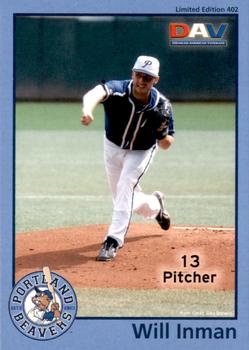 2010 DAV Minor / Independent / Summer Leagues #402 Will Inman Front