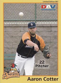 2010 DAV Minor / Independent / Summer Leagues #867 Aaron Cotter Front